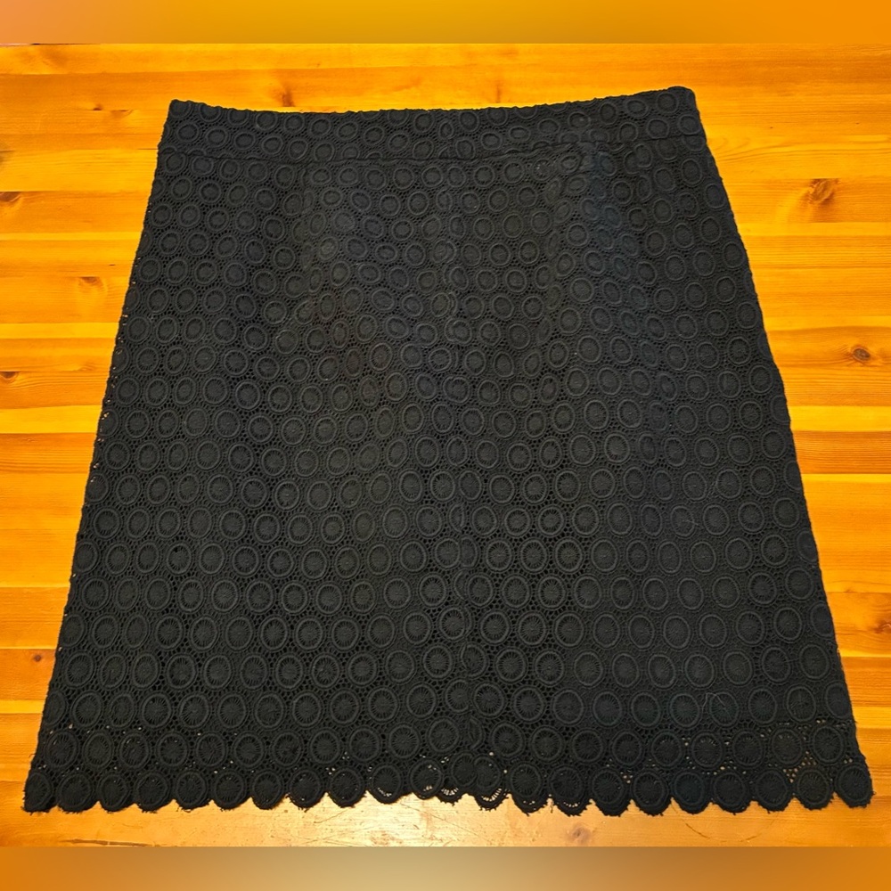 Rebecca Moses Crocheted Lace Detailed Cotton Mini Skirt